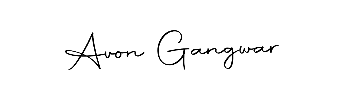 Use a signature maker to create a handwritten signature online. With this signature software, you can design (Autography-DOLnW) your own signature for name Avon Gangwar. Avon Gangwar signature style 10 images and pictures png