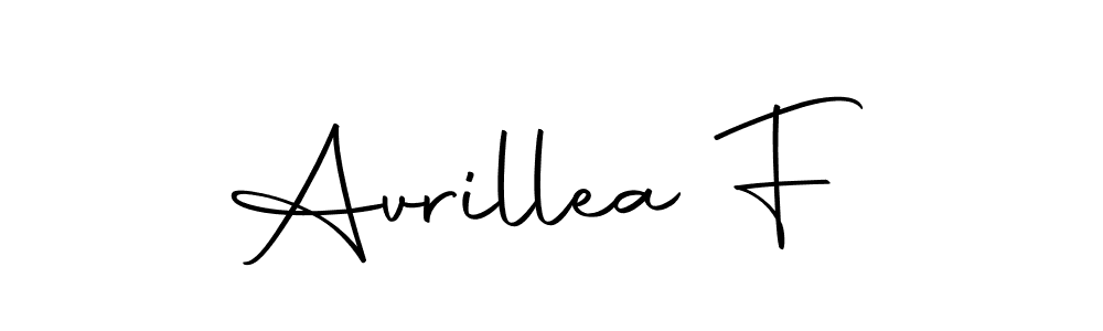 Avrillea F stylish signature style. Best Handwritten Sign (Autography-DOLnW) for my name. Handwritten Signature Collection Ideas for my name Avrillea F. Avrillea F signature style 10 images and pictures png