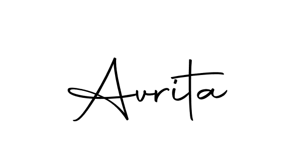 How to make Avrita name signature. Use Autography-DOLnW style for creating short signs online. This is the latest handwritten sign. Avrita signature style 10 images and pictures png