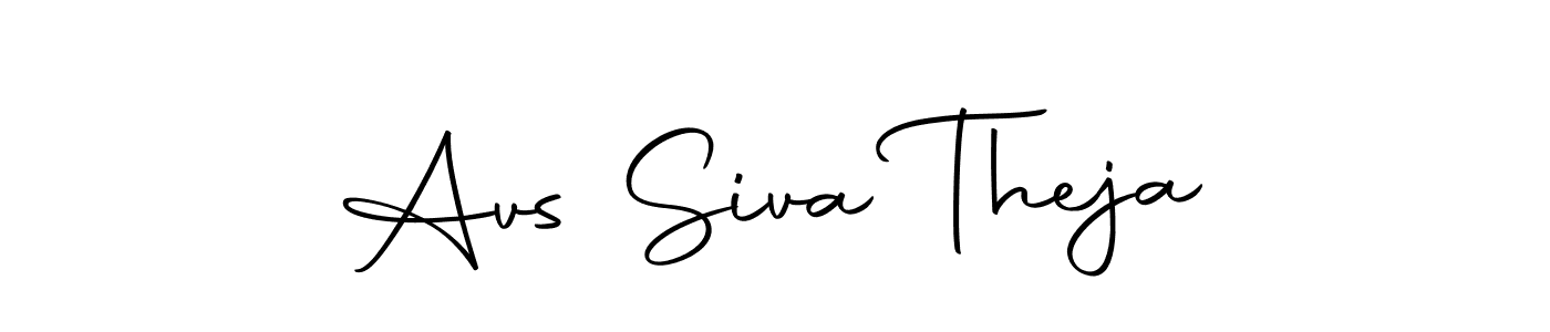 How to make Avs Siva Theja signature? Autography-DOLnW is a professional autograph style. Create handwritten signature for Avs Siva Theja name. Avs Siva Theja signature style 10 images and pictures png
