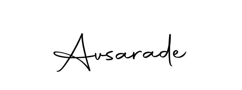 Make a beautiful signature design for name Avsarade. Use this online signature maker to create a handwritten signature for free. Avsarade signature style 10 images and pictures png