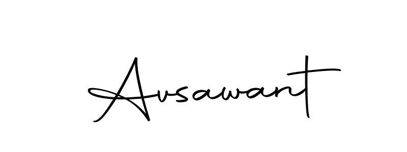 You should practise on your own different ways (Autography-DOLnW) to write your name (Avsawant) in signature. don't let someone else do it for you. Avsawant signature style 10 images and pictures png