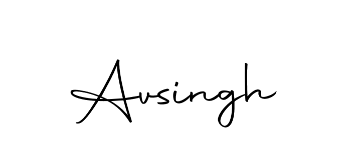 Use a signature maker to create a handwritten signature online. With this signature software, you can design (Autography-DOLnW) your own signature for name Avsingh. Avsingh signature style 10 images and pictures png