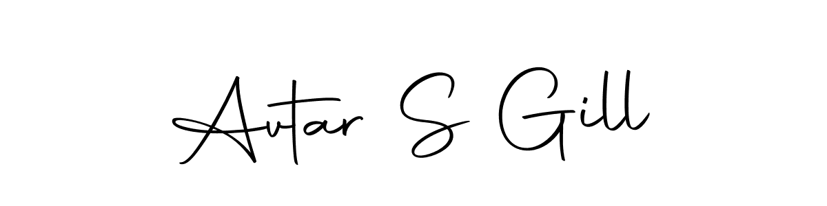 Autography-DOLnW is a professional signature style that is perfect for those who want to add a touch of class to their signature. It is also a great choice for those who want to make their signature more unique. Get Avtar S Gill name to fancy signature for free. Avtar S Gill signature style 10 images and pictures png