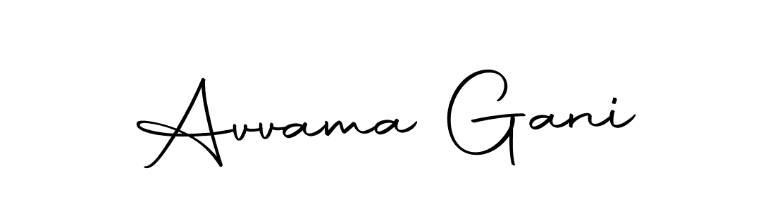 You should practise on your own different ways (Autography-DOLnW) to write your name (Avvama Gani) in signature. don't let someone else do it for you. Avvama Gani signature style 10 images and pictures png