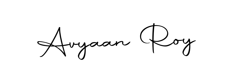 Create a beautiful signature design for name Avyaan Roy. With this signature (Autography-DOLnW) fonts, you can make a handwritten signature for free. Avyaan Roy signature style 10 images and pictures png
