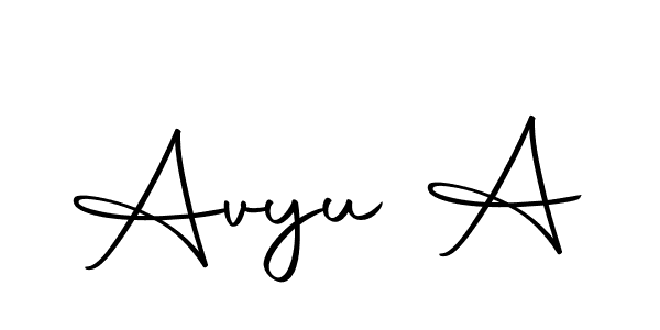 Make a beautiful signature design for name Avyu A. With this signature (Autography-DOLnW) style, you can create a handwritten signature for free. Avyu A signature style 10 images and pictures png