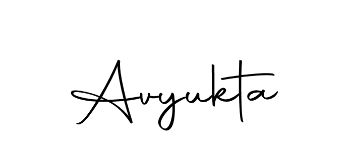 Design your own signature with our free online signature maker. With this signature software, you can create a handwritten (Autography-DOLnW) signature for name Avyukta. Avyukta signature style 10 images and pictures png