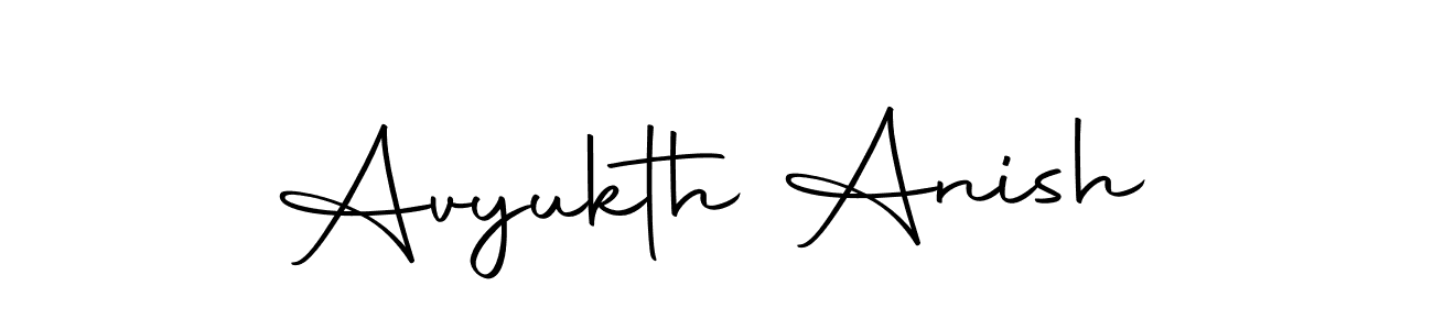 if you are searching for the best signature style for your name Avyukth Anish. so please give up your signature search. here we have designed multiple signature styles  using Autography-DOLnW. Avyukth Anish signature style 10 images and pictures png