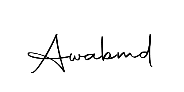 if you are searching for the best signature style for your name Awabmd. so please give up your signature search. here we have designed multiple signature styles  using Autography-DOLnW. Awabmd signature style 10 images and pictures png