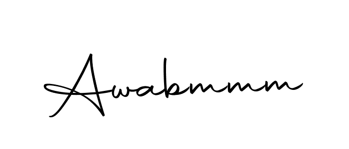 This is the best signature style for the Awabmmm name. Also you like these signature font (Autography-DOLnW). Mix name signature. Awabmmm signature style 10 images and pictures png