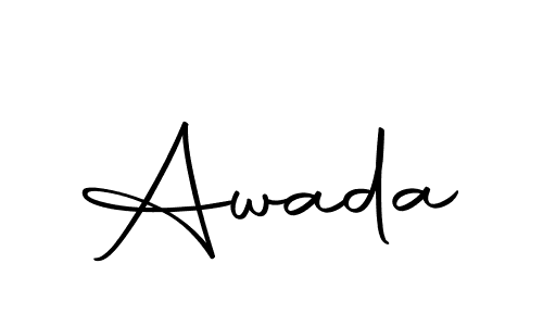 Create a beautiful signature design for name Awada. With this signature (Autography-DOLnW) fonts, you can make a handwritten signature for free. Awada signature style 10 images and pictures png