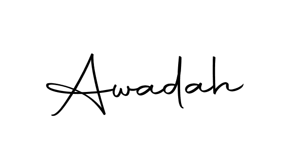 How to make Awadah signature? Autography-DOLnW is a professional autograph style. Create handwritten signature for Awadah name. Awadah signature style 10 images and pictures png