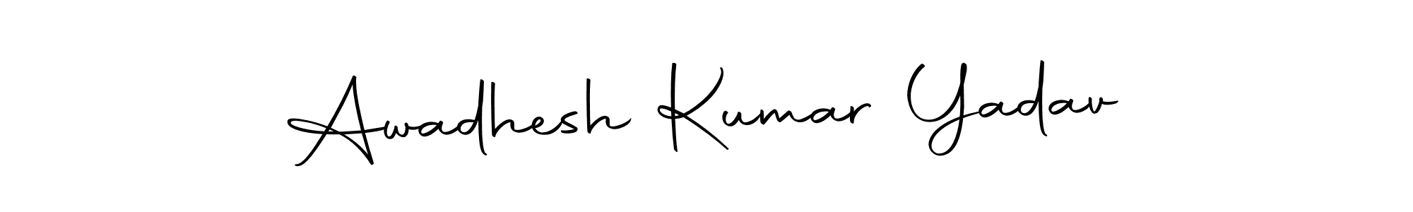Make a beautiful signature design for name Awadhesh Kumar Yadav. Use this online signature maker to create a handwritten signature for free. Awadhesh Kumar Yadav signature style 10 images and pictures png
