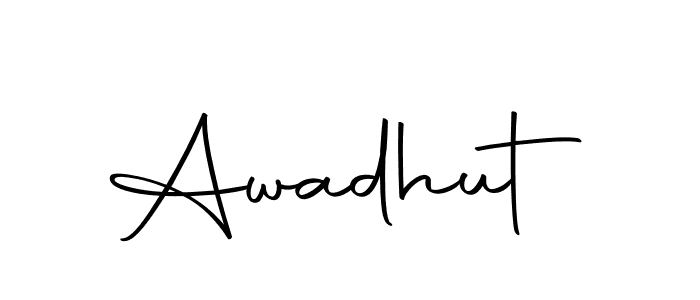 Create a beautiful signature design for name Awadhut. With this signature (Autography-DOLnW) fonts, you can make a handwritten signature for free. Awadhut signature style 10 images and pictures png