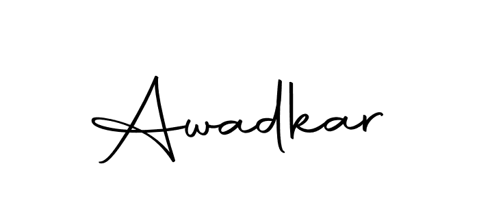 Design your own signature with our free online signature maker. With this signature software, you can create a handwritten (Autography-DOLnW) signature for name Awadkar. Awadkar signature style 10 images and pictures png