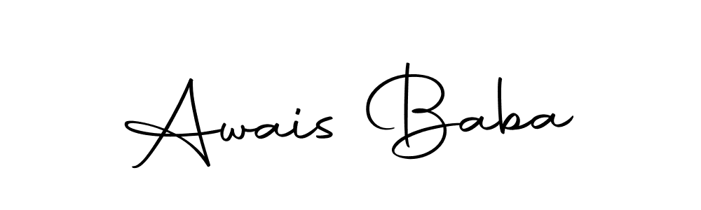 Design your own signature with our free online signature maker. With this signature software, you can create a handwritten (Autography-DOLnW) signature for name Awais Baba. Awais Baba signature style 10 images and pictures png