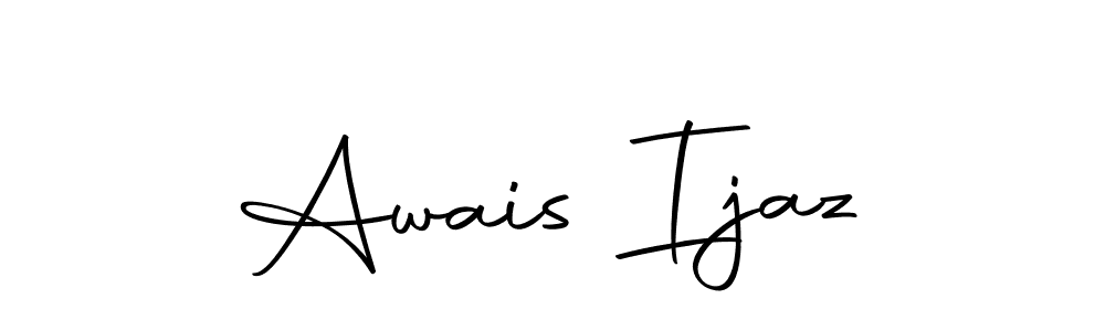 Design your own signature with our free online signature maker. With this signature software, you can create a handwritten (Autography-DOLnW) signature for name Awais Ijaz. Awais Ijaz signature style 10 images and pictures png