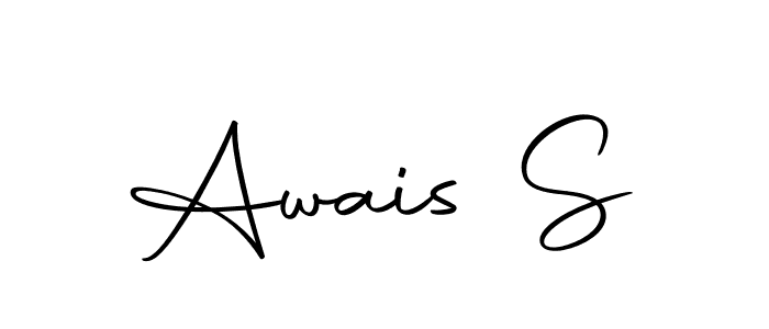 The best way (Autography-DOLnW) to make a short signature is to pick only two or three words in your name. The name Awais S include a total of six letters. For converting this name. Awais S signature style 10 images and pictures png
