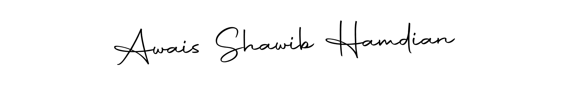 How to make Awais Shawib Hamdian signature? Autography-DOLnW is a professional autograph style. Create handwritten signature for Awais Shawib Hamdian name. Awais Shawib Hamdian signature style 10 images and pictures png