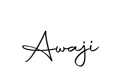 You should practise on your own different ways (Autography-DOLnW) to write your name (Awaji) in signature. don't let someone else do it for you. Awaji signature style 10 images and pictures png
