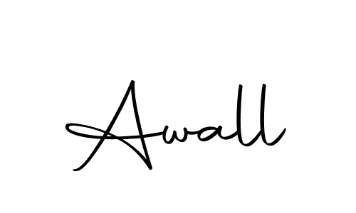 Awall stylish signature style. Best Handwritten Sign (Autography-DOLnW) for my name. Handwritten Signature Collection Ideas for my name Awall. Awall signature style 10 images and pictures png