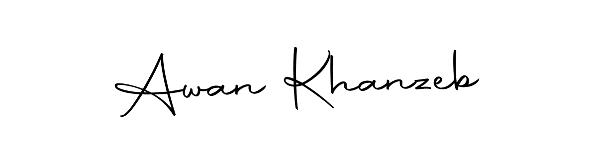 You can use this online signature creator to create a handwritten signature for the name Awan Khanzeb. This is the best online autograph maker. Awan Khanzeb signature style 10 images and pictures png