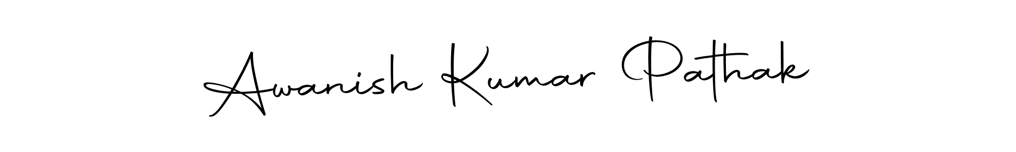 Create a beautiful signature design for name Awanish Kumar Pathak. With this signature (Autography-DOLnW) fonts, you can make a handwritten signature for free. Awanish Kumar Pathak signature style 10 images and pictures png