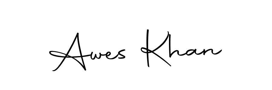 How to make Awes Khan signature? Autography-DOLnW is a professional autograph style. Create handwritten signature for Awes Khan name. Awes Khan signature style 10 images and pictures png