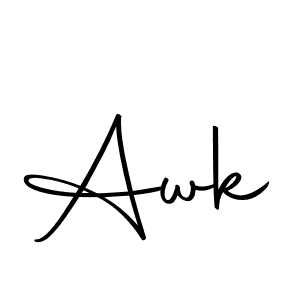 Use a signature maker to create a handwritten signature online. With this signature software, you can design (Autography-DOLnW) your own signature for name Awk. Awk signature style 10 images and pictures png