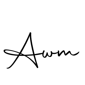 Awm stylish signature style. Best Handwritten Sign (Autography-DOLnW) for my name. Handwritten Signature Collection Ideas for my name Awm. Awm signature style 10 images and pictures png