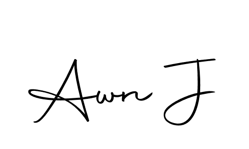 Here are the top 10 professional signature styles for the name Awn J. These are the best autograph styles you can use for your name. Awn J signature style 10 images and pictures png