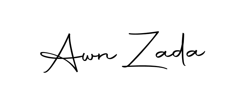 This is the best signature style for the Awn Zada name. Also you like these signature font (Autography-DOLnW). Mix name signature. Awn Zada signature style 10 images and pictures png