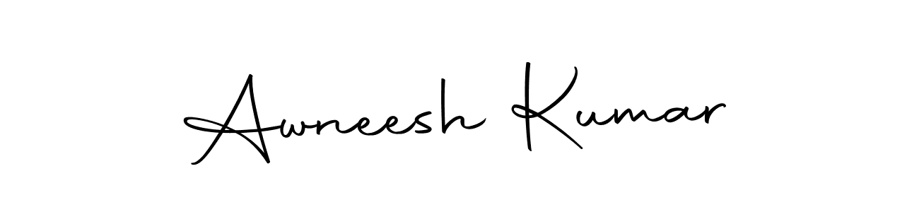 The best way (Autography-DOLnW) to make a short signature is to pick only two or three words in your name. The name Awneesh Kumar include a total of six letters. For converting this name. Awneesh Kumar signature style 10 images and pictures png