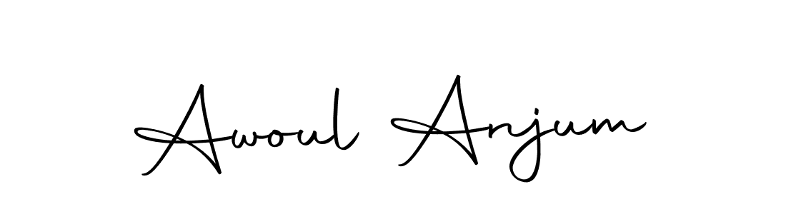 Make a beautiful signature design for name Awoul Anjum. With this signature (Autography-DOLnW) style, you can create a handwritten signature for free. Awoul Anjum signature style 10 images and pictures png