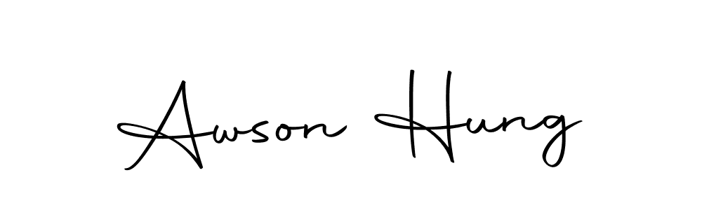 Best and Professional Signature Style for Awson Hung. Autography-DOLnW Best Signature Style Collection. Awson Hung signature style 10 images and pictures png