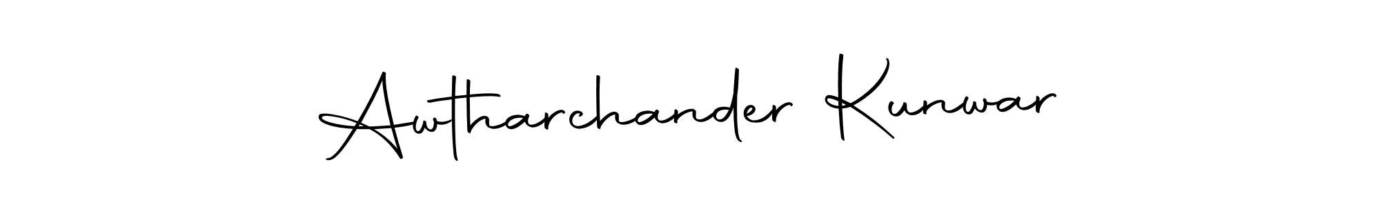 Create a beautiful signature design for name Awtharchander Kunwar. With this signature (Autography-DOLnW) fonts, you can make a handwritten signature for free. Awtharchander Kunwar signature style 10 images and pictures png