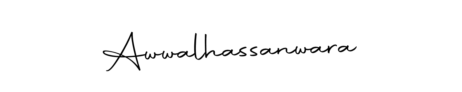 Use a signature maker to create a handwritten signature online. With this signature software, you can design (Autography-DOLnW) your own signature for name Awwalhassanwara. Awwalhassanwara signature style 10 images and pictures png