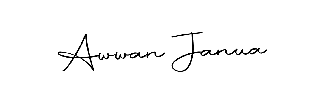 The best way (Autography-DOLnW) to make a short signature is to pick only two or three words in your name. The name Awwan Janua include a total of six letters. For converting this name. Awwan Janua signature style 10 images and pictures png