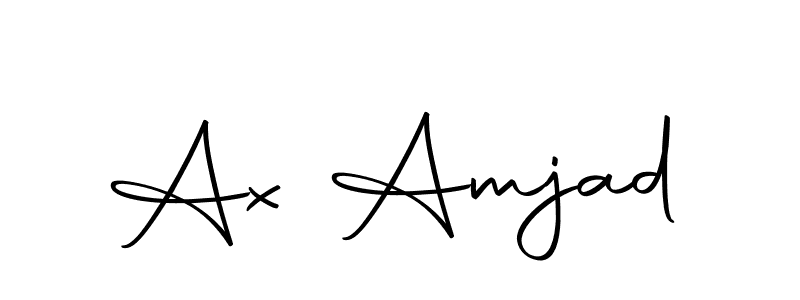 You should practise on your own different ways (Autography-DOLnW) to write your name (Ax Amjad) in signature. don't let someone else do it for you. Ax Amjad signature style 10 images and pictures png
