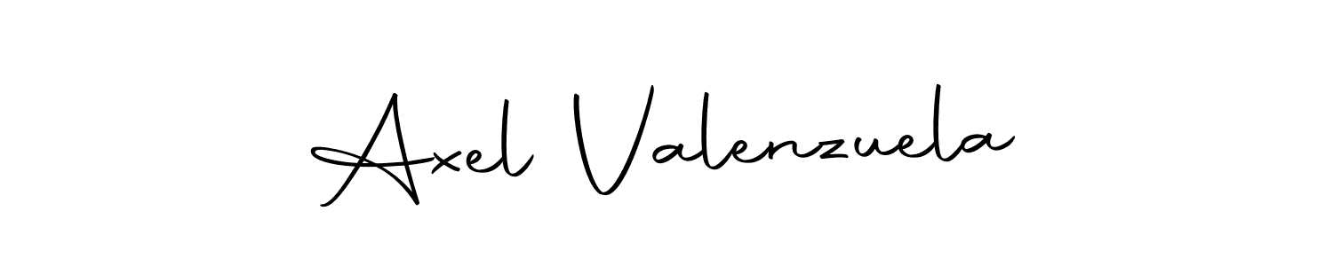 How to make Axel Valenzuela name signature. Use Autography-DOLnW style for creating short signs online. This is the latest handwritten sign. Axel Valenzuela signature style 10 images and pictures png