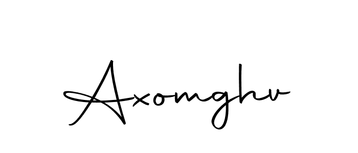 You should practise on your own different ways (Autography-DOLnW) to write your name (Axomghv) in signature. don't let someone else do it for you. Axomghv signature style 10 images and pictures png