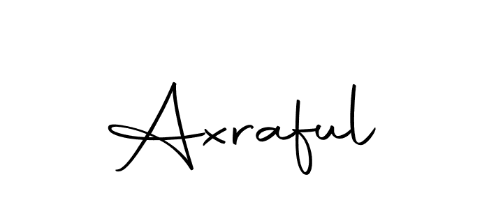 Create a beautiful signature design for name Axraful. With this signature (Autography-DOLnW) fonts, you can make a handwritten signature for free. Axraful signature style 10 images and pictures png