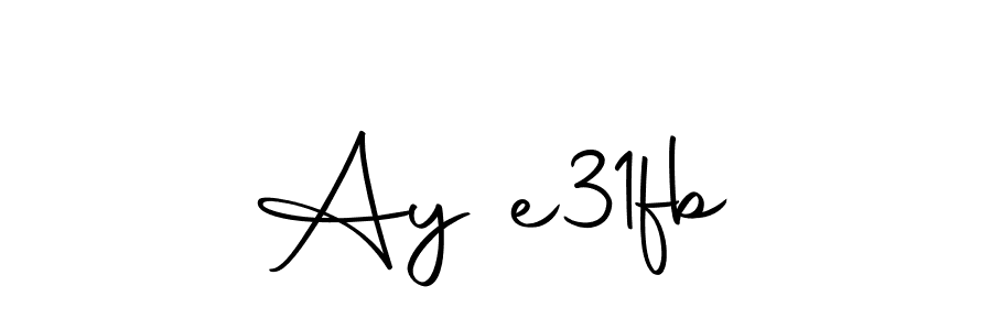 The best way (Autography-DOLnW) to make a short signature is to pick only two or three words in your name. The name Ayşe31fb include a total of six letters. For converting this name. Ayşe31fb signature style 10 images and pictures png