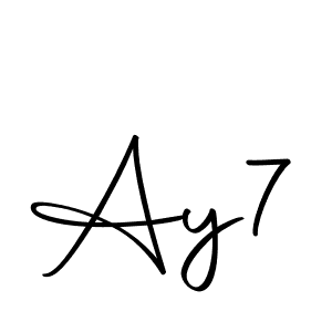 Design your own signature with our free online signature maker. With this signature software, you can create a handwritten (Autography-DOLnW) signature for name Ay7. Ay7 signature style 10 images and pictures png