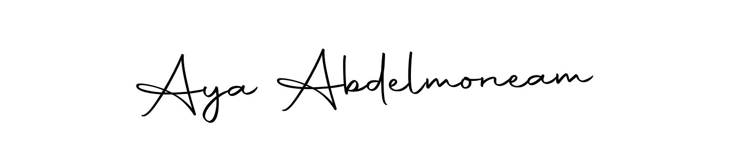 You can use this online signature creator to create a handwritten signature for the name Aya Abdelmoneam. This is the best online autograph maker. Aya Abdelmoneam signature style 10 images and pictures png