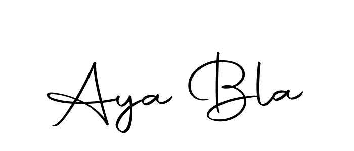 How to make Aya Bla signature? Autography-DOLnW is a professional autograph style. Create handwritten signature for Aya Bla name. Aya Bla signature style 10 images and pictures png