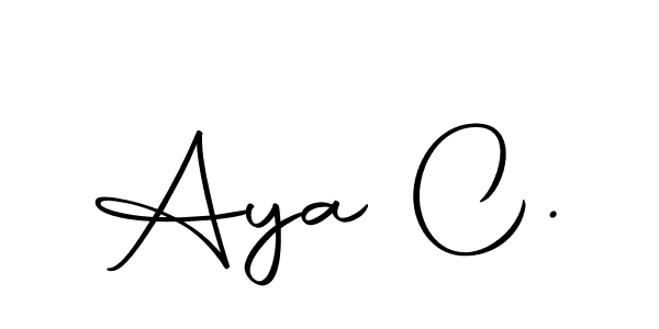 This is the best signature style for the Aya C. name. Also you like these signature font (Autography-DOLnW). Mix name signature. Aya C. signature style 10 images and pictures png