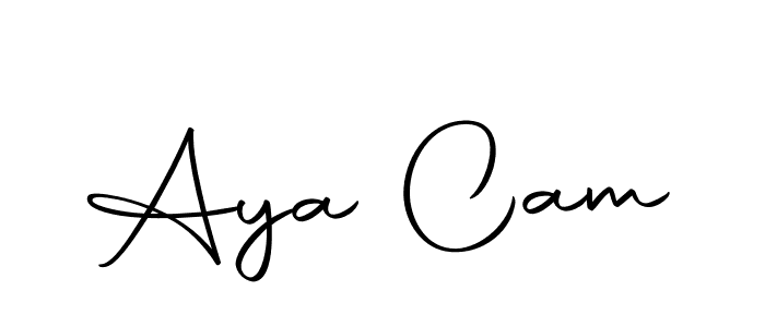 You should practise on your own different ways (Autography-DOLnW) to write your name (Aya Cam) in signature. don't let someone else do it for you. Aya Cam signature style 10 images and pictures png