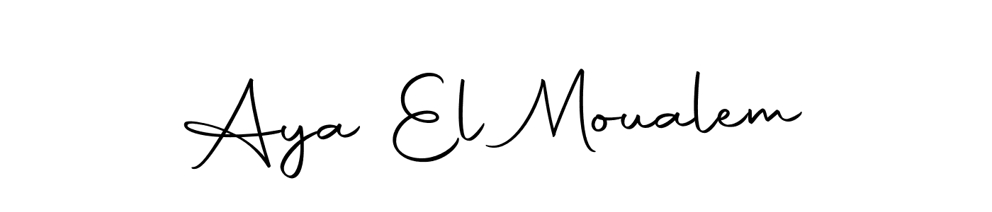 Similarly Autography-DOLnW is the best handwritten signature design. Signature creator online .You can use it as an online autograph creator for name Aya El Moualem. Aya El Moualem signature style 10 images and pictures png